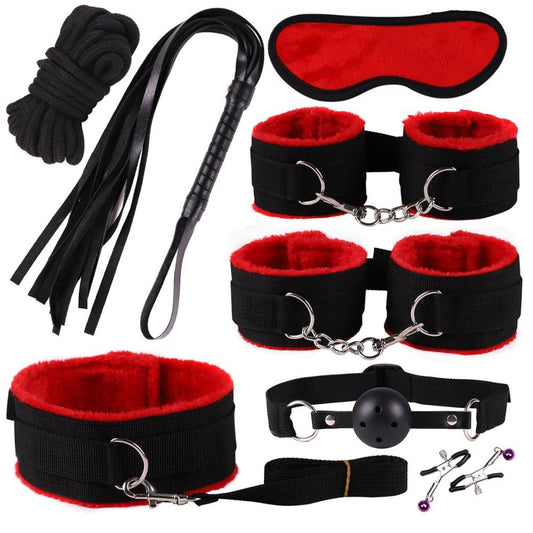 SET DE BDSM BONDAGE. EROTICO 8 PCS